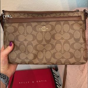 Brown coach purse